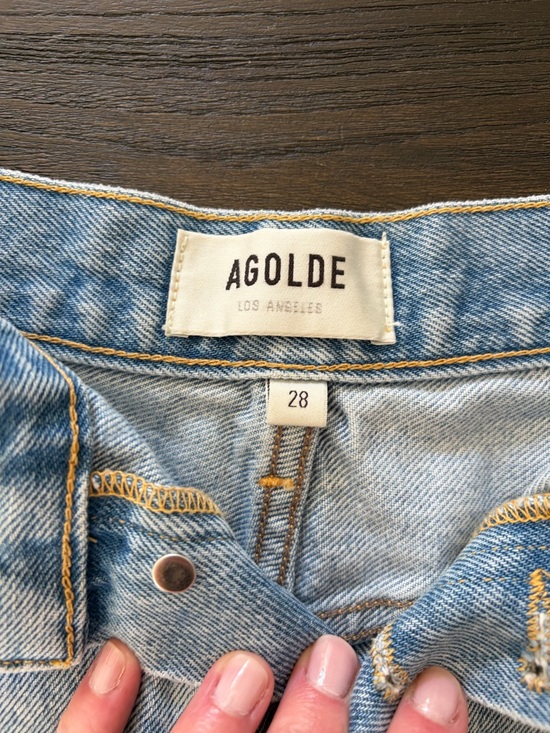 Agolde Pants - Agolde Light Wash Denim Shorts